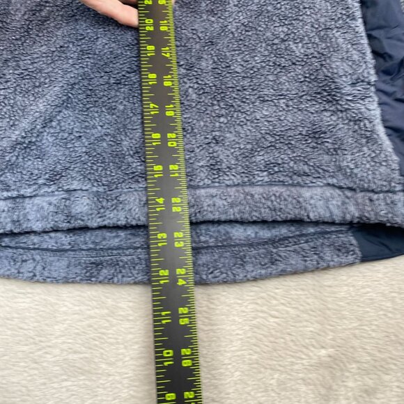 The North Face Womens Half-Zip Pullover Jacket Small Fuzzy Fleece Blue & Gray - Picture 5 of 13